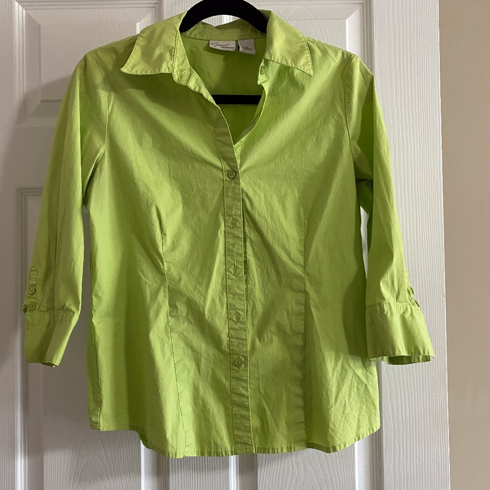 Kim Rogers Lime Green Longsleeve top